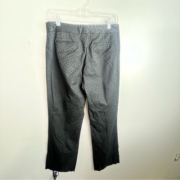 Elie Tahari Black Jacquard Wide Leg Dress Slacks Size 6 1798 - Picture 3 of 3